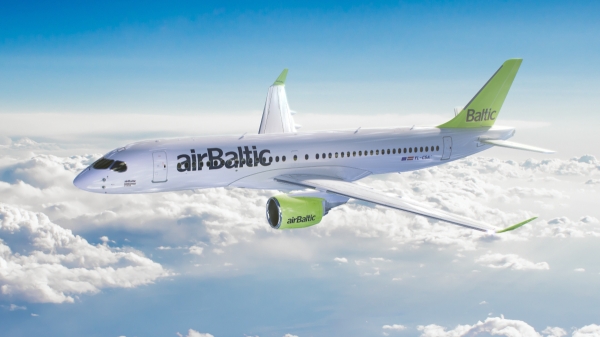 Aviokompānija airBaltic palielina pārvadāto pasažieru skaitu